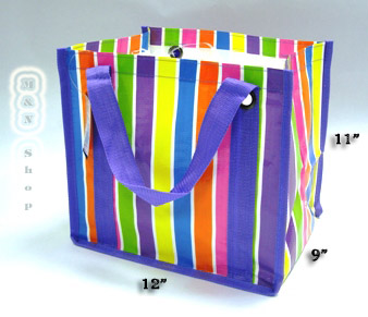กระเป๋าพลาสติก แฟชั่น ลาย Candy สายสีม่วง -  จำหน่ายกระเป๋าพลาสติก ทรงแฟชั่น  สีสันสดใส มีความแข็งแรง ทนทาน กันน้ำได้                                                                                                   M & N Shop 
