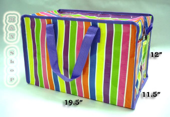 กระเป๋าพลาสติก แฟชั่น Overnight Bag ลายขนมหวาน -  จำหน่ายกระเป๋าพลาสติก ทรงแฟชั่น  สีสันสดใส มีความแข็งแรง ทนทาน กันน้ำได้                                                                                                   M & N Shop 