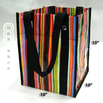 กระเป๋าพลาสติก แฟชั่น ลาย Paul Smith  -  จำหน่ายกระเป๋าพลาสติก ทรงแฟชั่น  สีสันสดใส มีความแข็งแรง ทนทาน กันน้ำได้                                                                                                   M & N Shop 