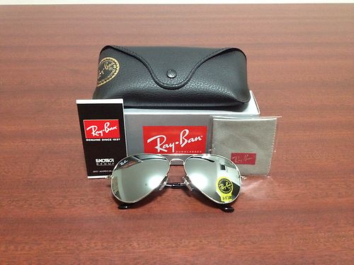Ray-Ban Aviator RB3025 W3277 Crystal Silver Mirror- Ray-Ban Aviator RB3025  W3277  ͷԹ 
Ź 58 . ͺԹ Ź G-15 ͷԹ дѺ 3N 
ѹ UV 100 % MADE IN ITALY ͧ  100 %  ͧ 100 %