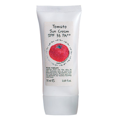 Skinfood Tomato Sunscreen Cream SPF 36 PA++ (UV Pr-ѹᴴǹͧʡѴҡ ش仴 ⤻չ СôԹҧ 