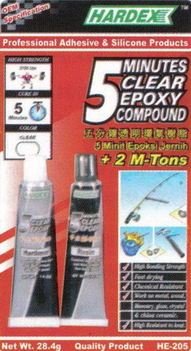 HARDEX 5-MINUTE CLEAR EPOXY COMPOUND