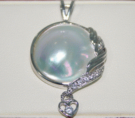 P03-Pendant ͹Сͺ Silver925 , Fresh Water Pearls , CZ