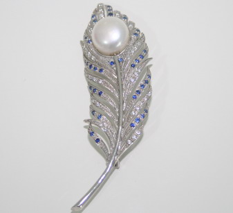 B04-Brooch ͹Сͺ Silver925 , Fresh Water Pearls , CZ