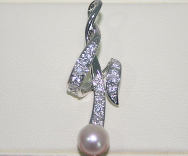 P011-Pendant ͹Сͺ Silver925 , Fresh Water Pearls , CZ