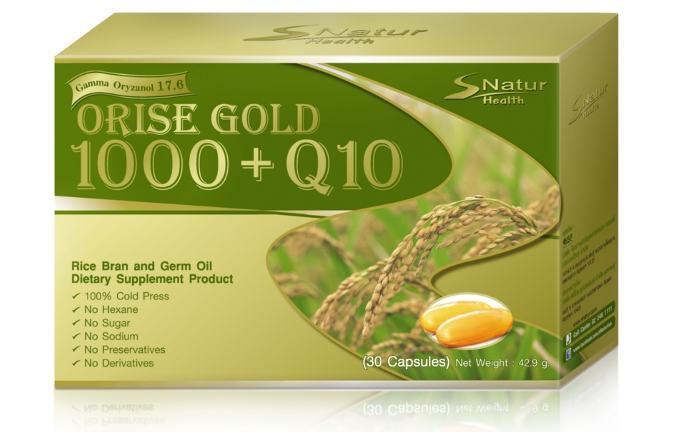 Եѳë 1000 + Q10-ѹӢШ١ ǹͧ Co-Enzyme Q10 鹴ըҡȭ -ëҹ (Gamma-Oryzanol) 㹻ҳ٧ش㹵Ҵ ҹѺʡѴҵԪ٧ աҡԴ