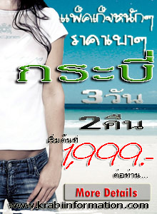แพ็คเกจทัวร์กระบี่ 3 วัน 2 คืน 1999.-/คน -  Siam-Shop.com  Siam-Shop.com 